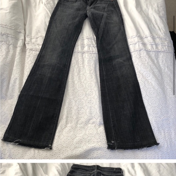 7 for all Mankind Black Gray Jeans Y2K - Picture 3 of 5